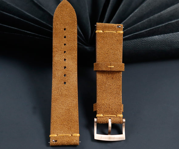 Quick Release Retro Suede Leather Band
