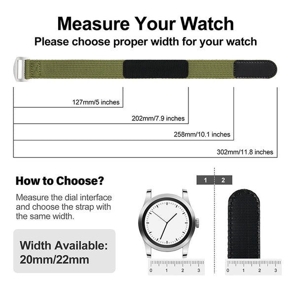 Soft Nylon Self-adhesive Watchband